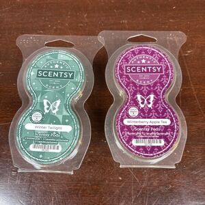 2~Scentsy Pods~Winterberry Apple Tea & Winter Twilight~NIP